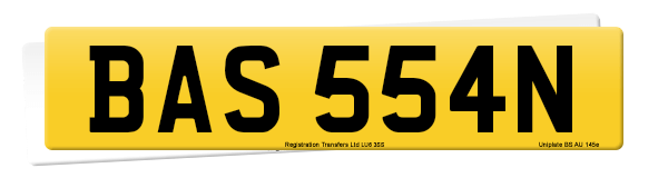 Registration number BAS 554N